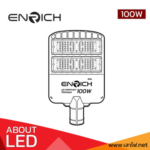 โคมไฟถนน-LED-STREETLIGHT-ENRICH-100W-รุ่น-FAMOUS-02-